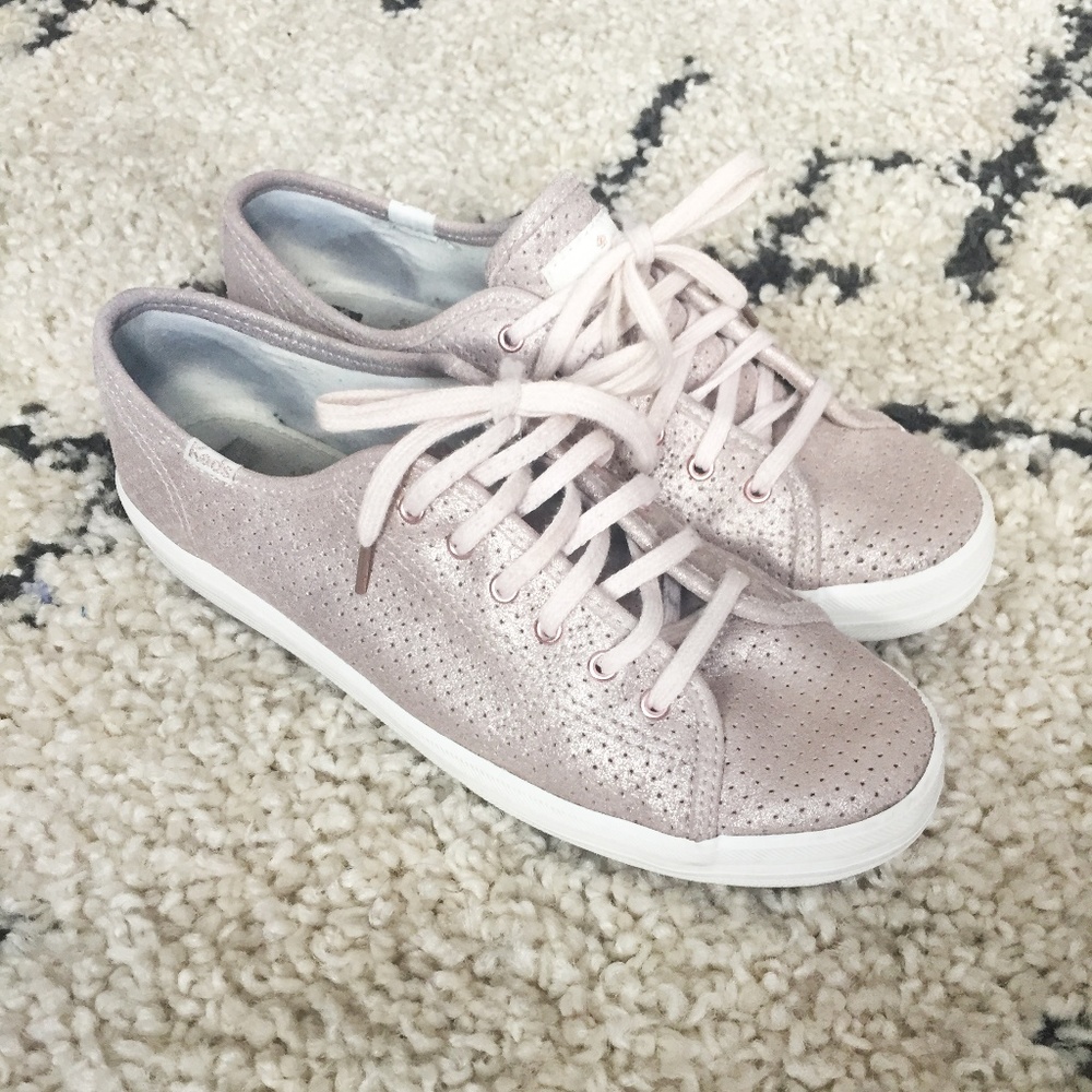 Keds by Kate Spade Rose Gold Leather Sneakers 8.5